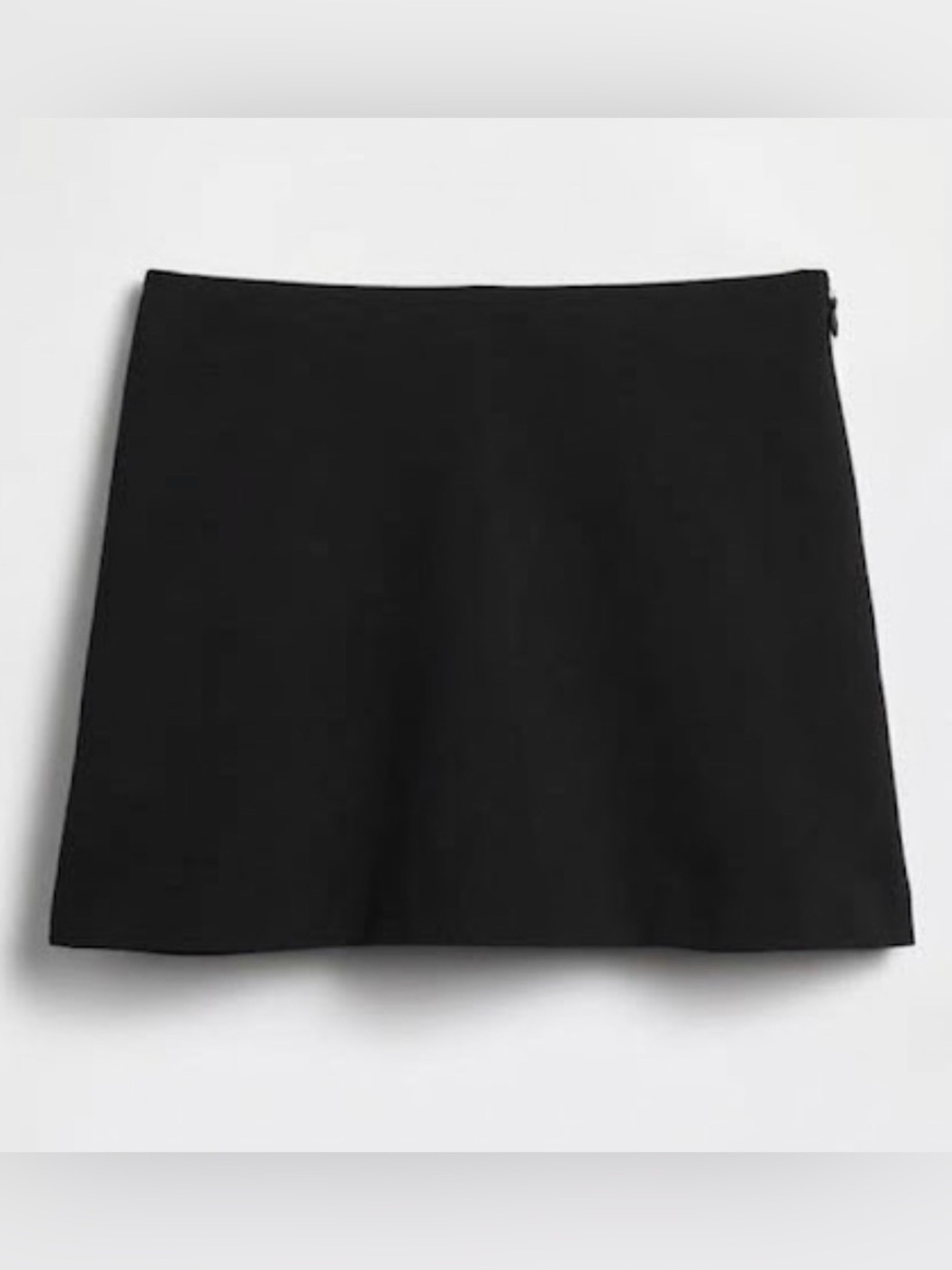 A-Line Mini Skirt Skort in Black